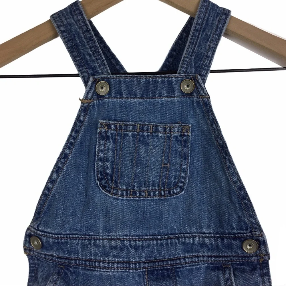 THE CHILDREN’S PLACE Overalls Denim Light Medium Wash 100% Cotton Size 12-18M